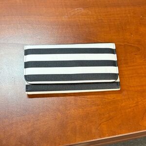 Kut from Kloth Black and White Striped Wallet